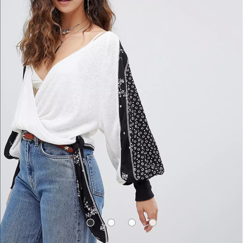 Free People Auxton Thermal Wrap Top